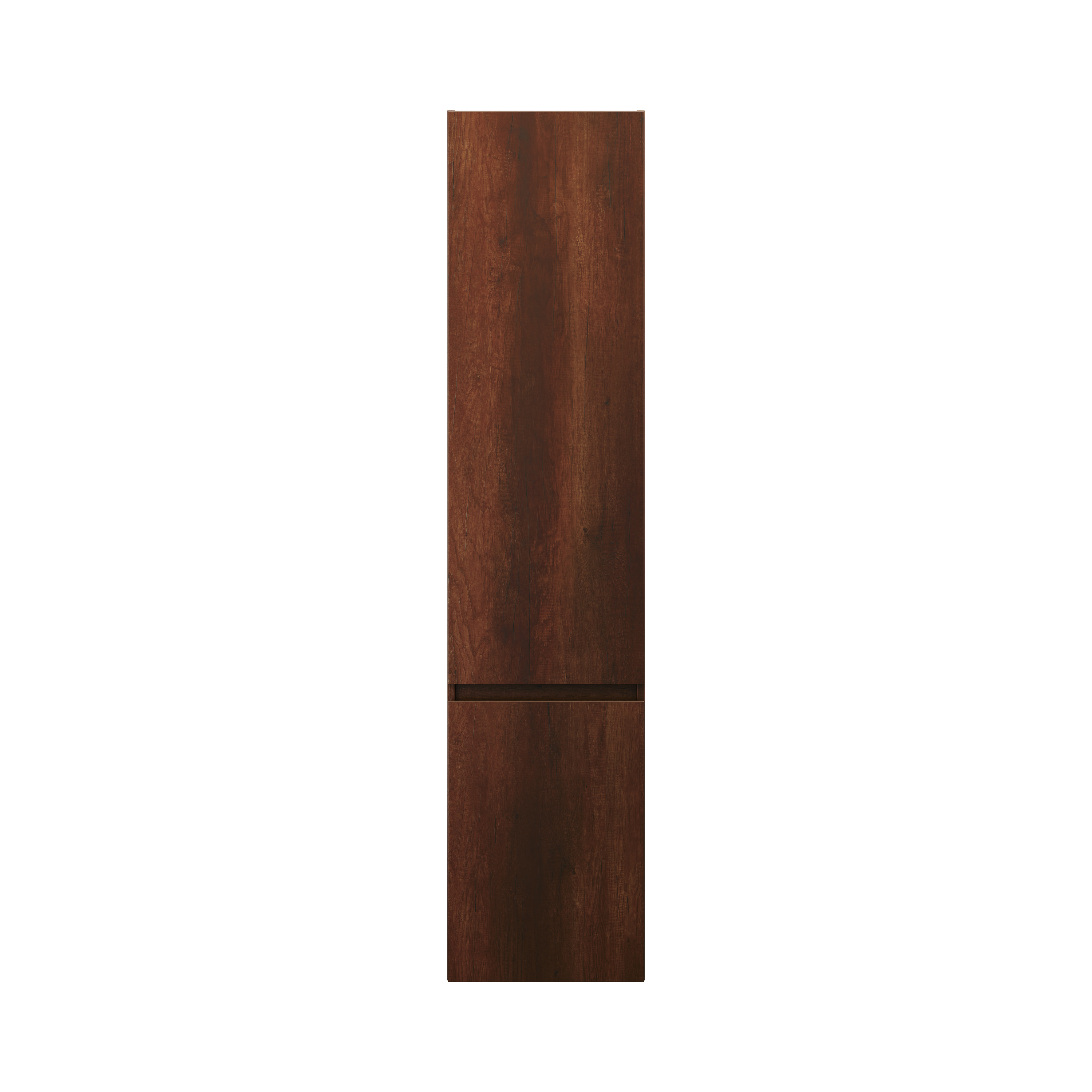 burgbad Lin20 Hochschrank wandhängend mit 1 Tür inklusive Wäschekorb, Türanschlag links, 400x345x1760mm, HSPG040LF5359