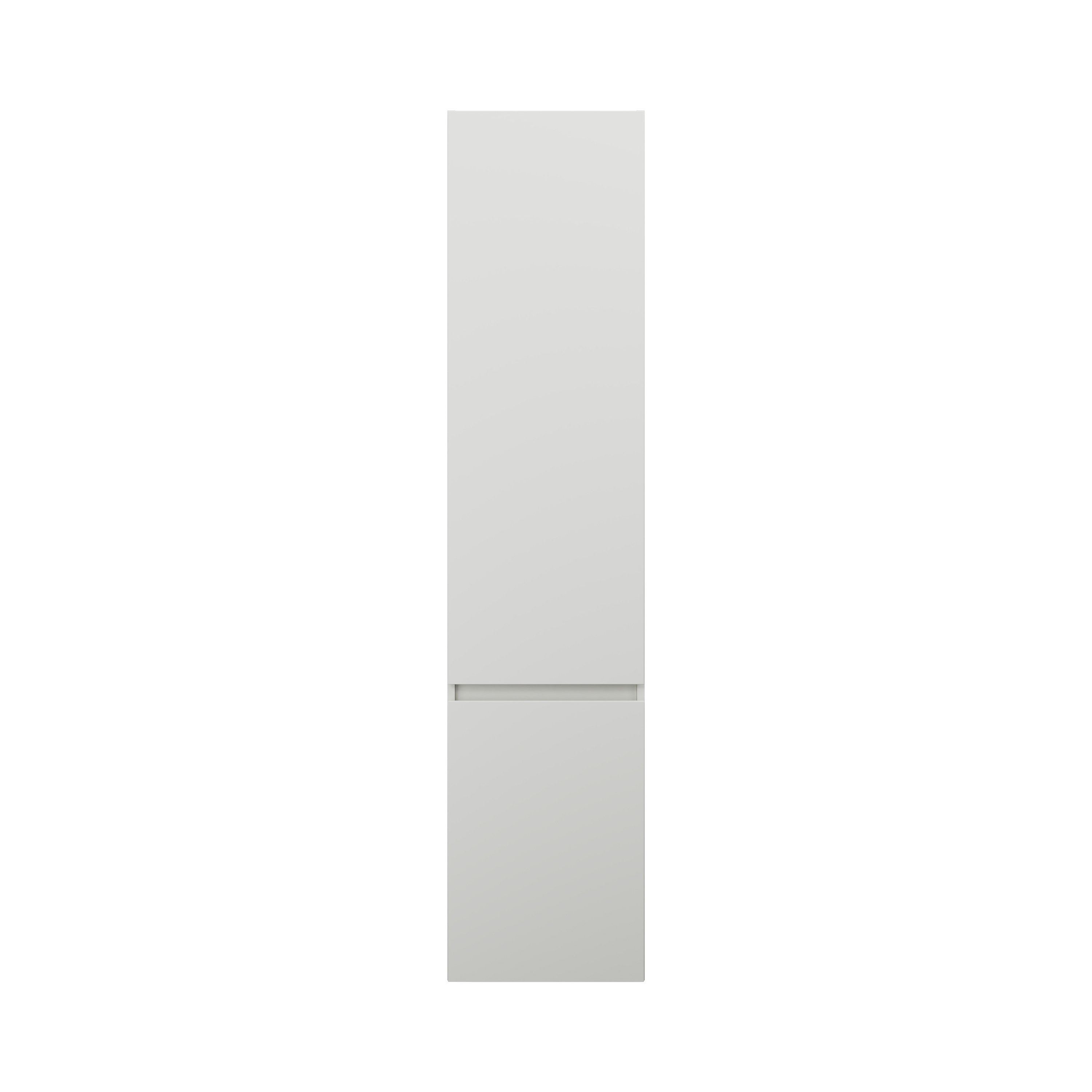 burgbad Lin20 Hochschrank wandhängend mit 1 Tür inklusive Wäschekorb, Türanschlag links, 400x345x1760mm, HSPG040LF5363
