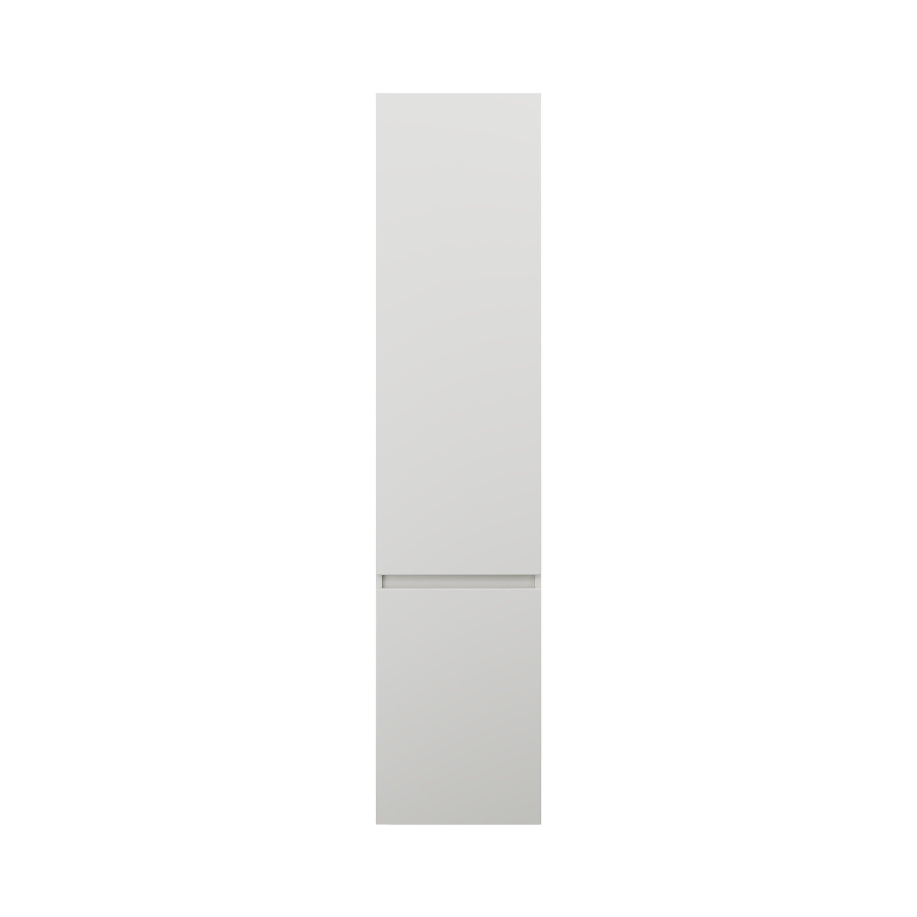 burgbad Lin20 Hochschrank wandhängend mit 1 Türe inklusive Wäschekorb, Türanschlag rechts, 400x345x1760mm, HSPG040RF5351