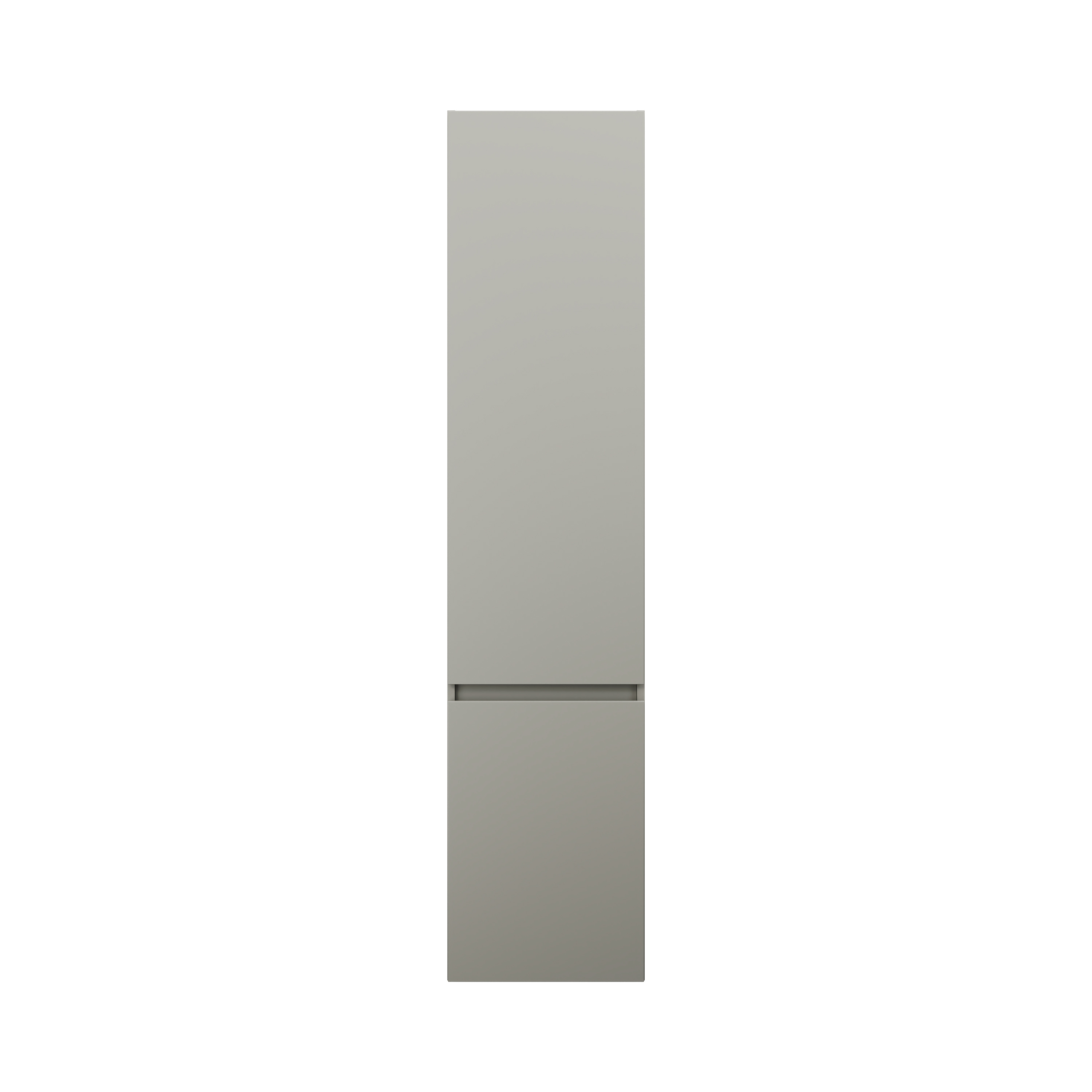 burgbad Lin20 Hochschrank wandhängend mit 1 Türe inklusive Wäschekorb, Türanschlag rechts, 400x345x1760mm, HSPG040RF5352