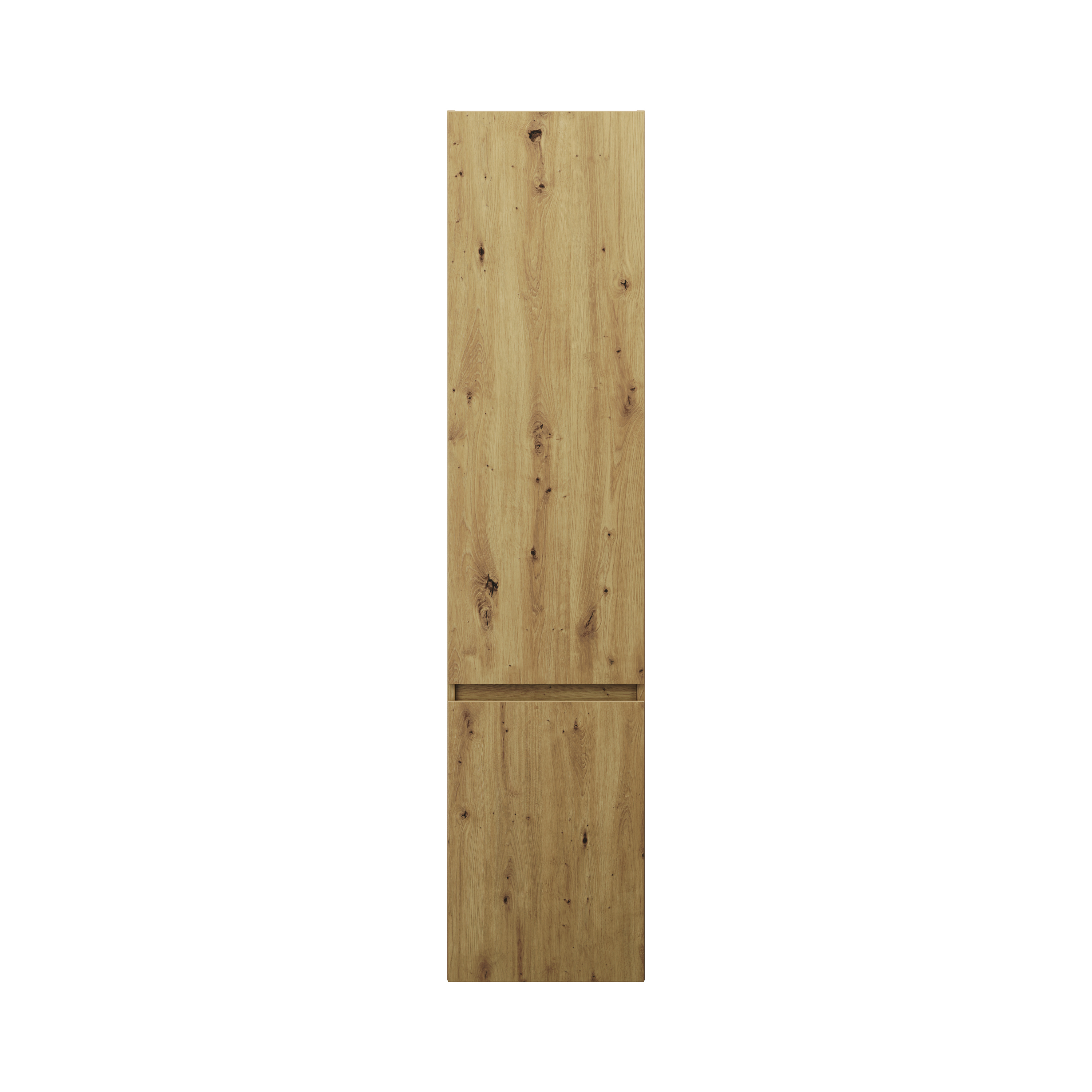 burgbad Lin20 Hochschrank wandhängend mit 1 Türe inklusive Wäschekorb, Türanschlag rechts, 400x345x1760mm, HSPG040RF5353