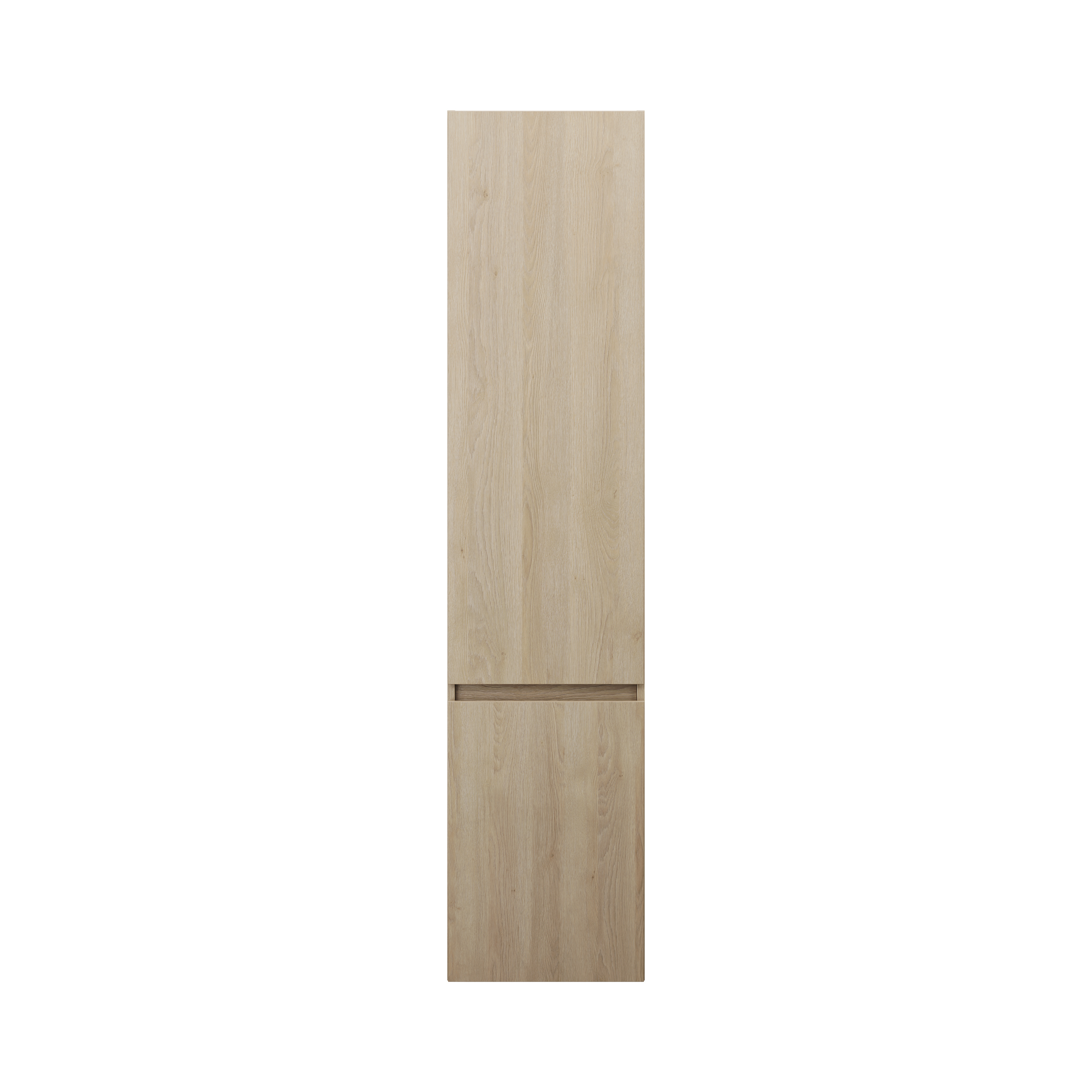 burgbad Lin20 Hochschrank wandhängend mit 1 Türe inklusive Wäschekorb, Türanschlag rechts, 400x345x1760mm, HSPG040RF5355