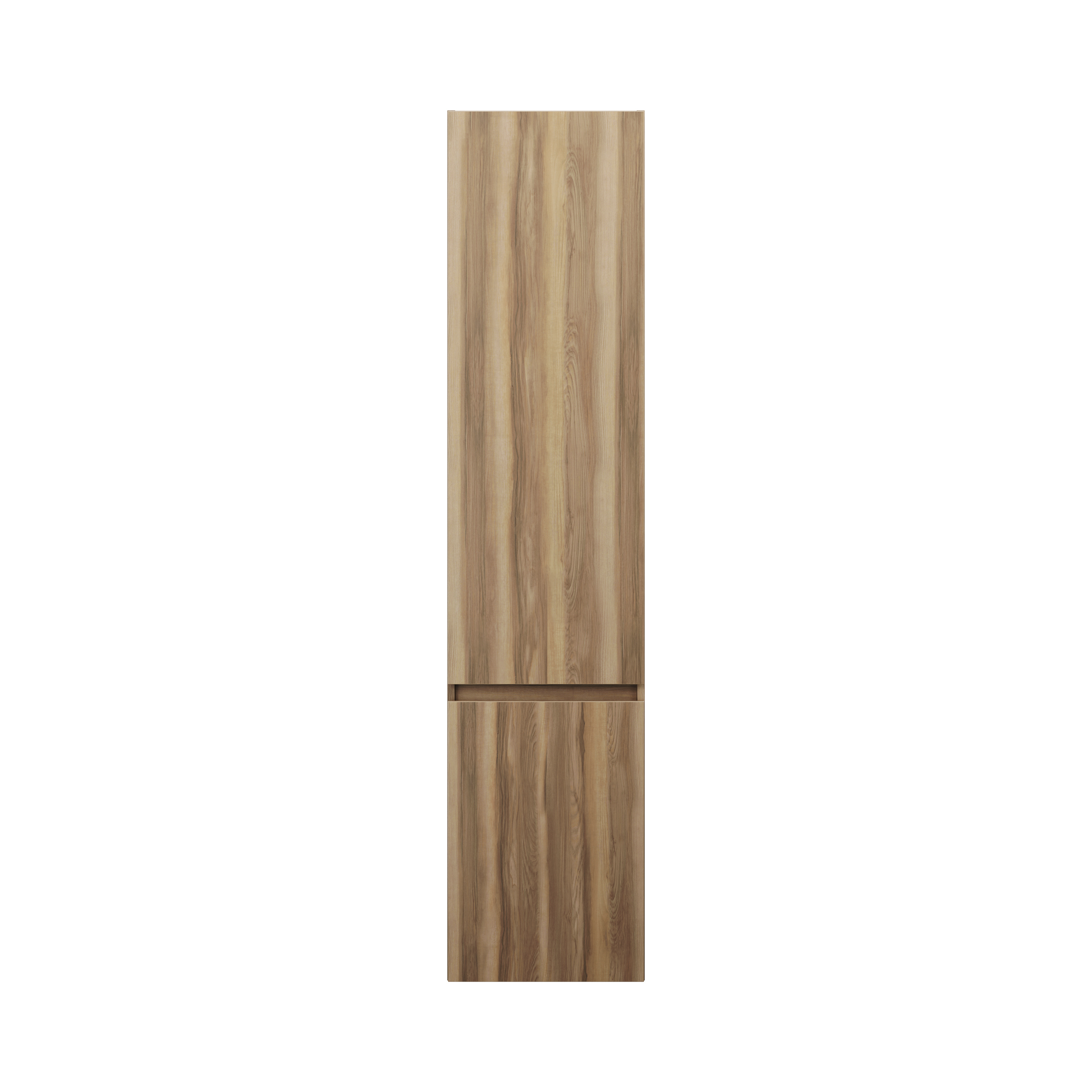 burgbad Lin20 Hochschrank wandhängend mit 1 Türe inklusive Wäschekorb, Türanschlag rechts, 400x345x1760mm, HSPG040RF5357