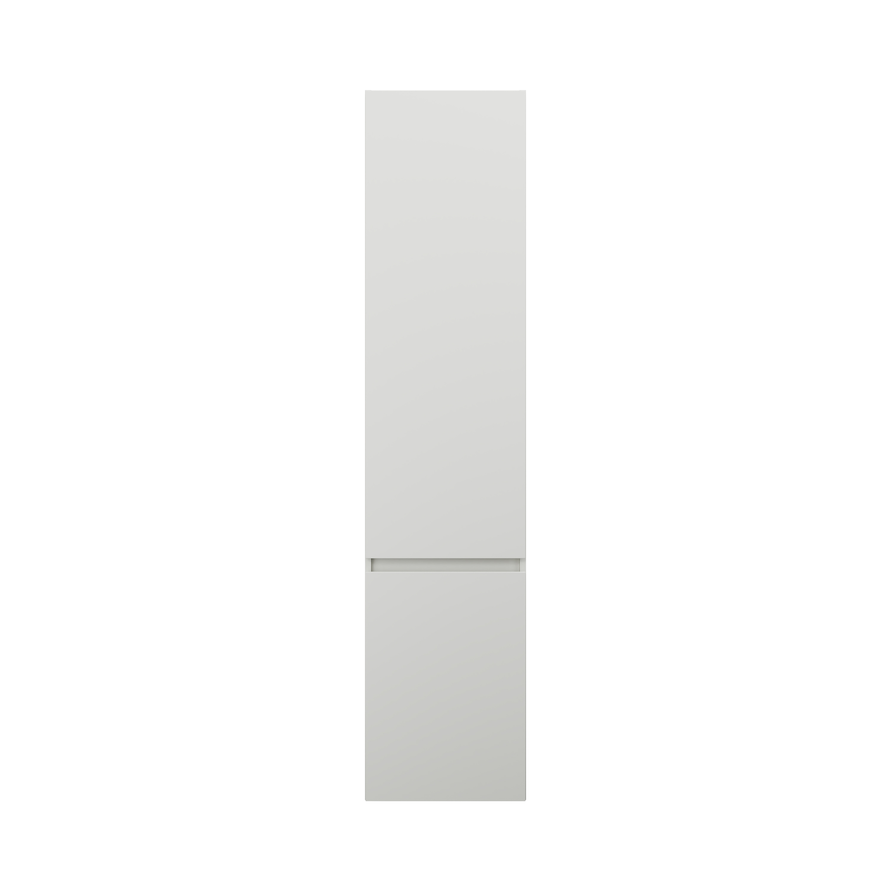 burgbad Lin20 Hochschrank wandhängend mit 1 Türe inklusive Wäschekorb, Türanschlag rechts, 400x345x1760mm, HSPG040RF5363