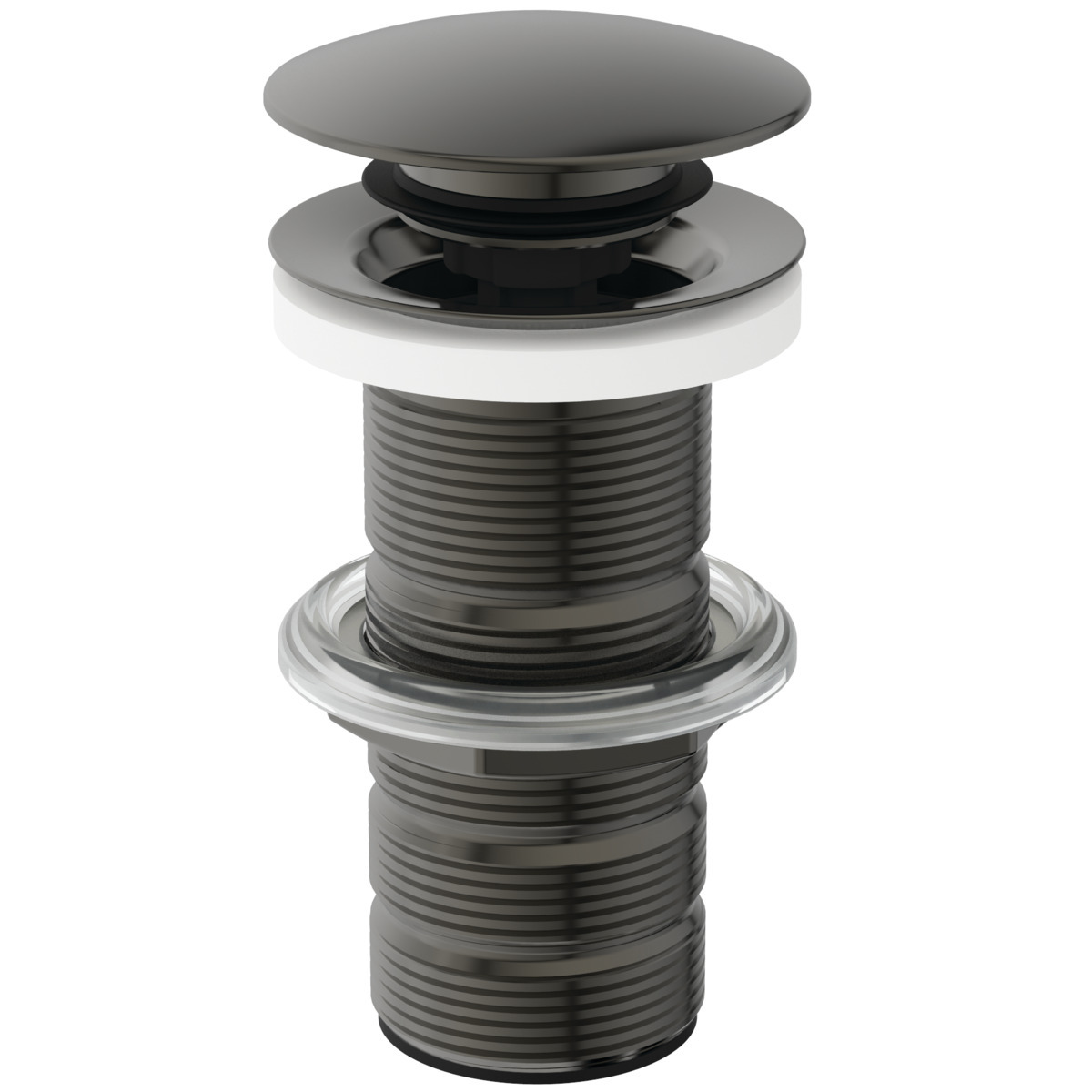 Ideal Standard Push-Open-Ventil, Mit Ungeschlitztem Schaft, Ohne Überlauf, E1483a5