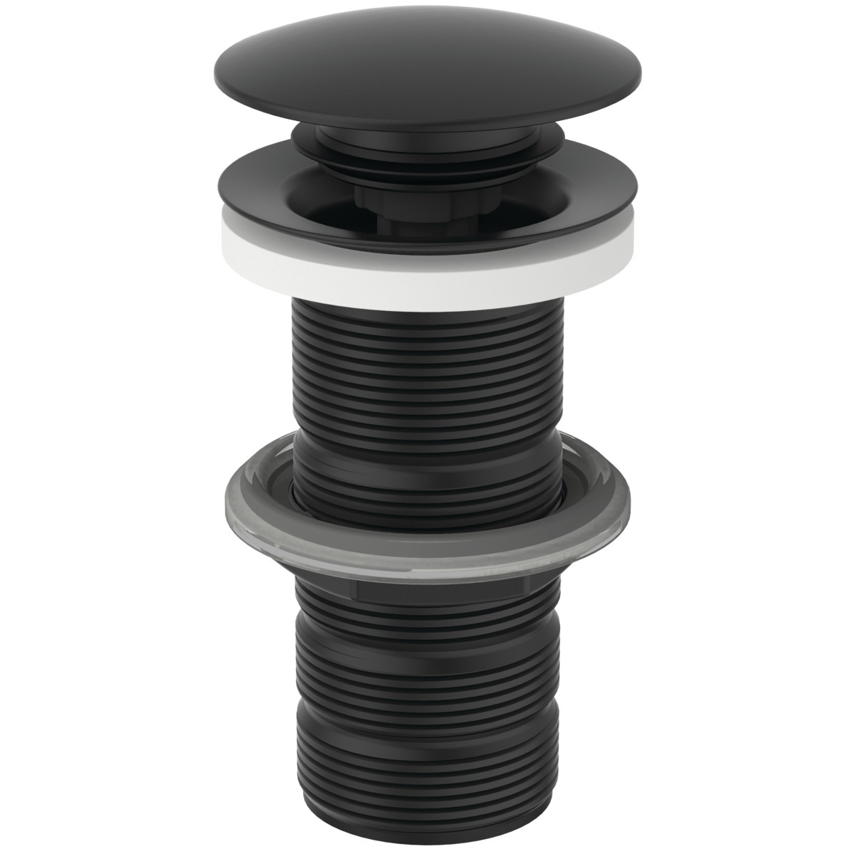 Ideal Standard Push-Open-Ventil, Mit Ungeschlitztem Schaft, Ohne Überlauf, E1483xg