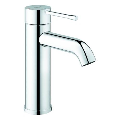 Grohe Essence Einhand-Waschtischbatterie, Energie-Spar-Funktion, S-Size, Ausladung 116mm, mit Push-open Ablaufgarnitur, chrom, 24179001
