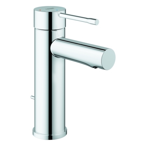 Grohe Essence Einhand-Waschtischbatterie, Energie-Spar-Funktion, S-Size, Ausladung 94mm, mit Zugstangen-Ablaufgarnitur, chrom, 24183001
