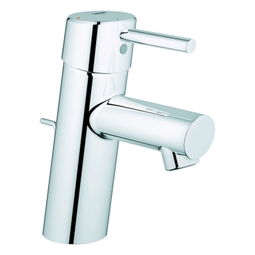 Grohe Concetto Einhand-Waschtischbatterie, S-Size, Energie-Spar-Funktion, Ausladung 101mm, Zugstangen-Ablaufgarnitur, chrom, 2338010E